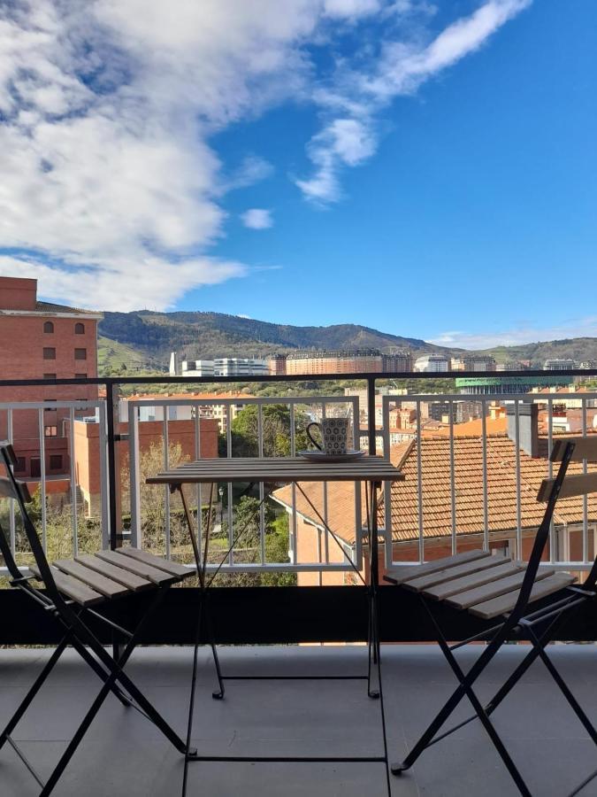 Alojamiento Moderno Y Sofisticado Con Vistas A La Ciudad Bilbao Esterno foto